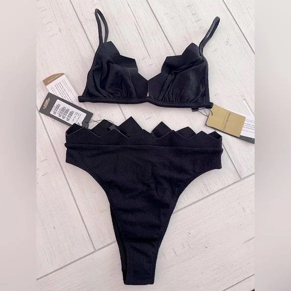 Vix | Swim | Vix Bikini Set Solid Imani Tri Parallel Swim Top And  display picture 1